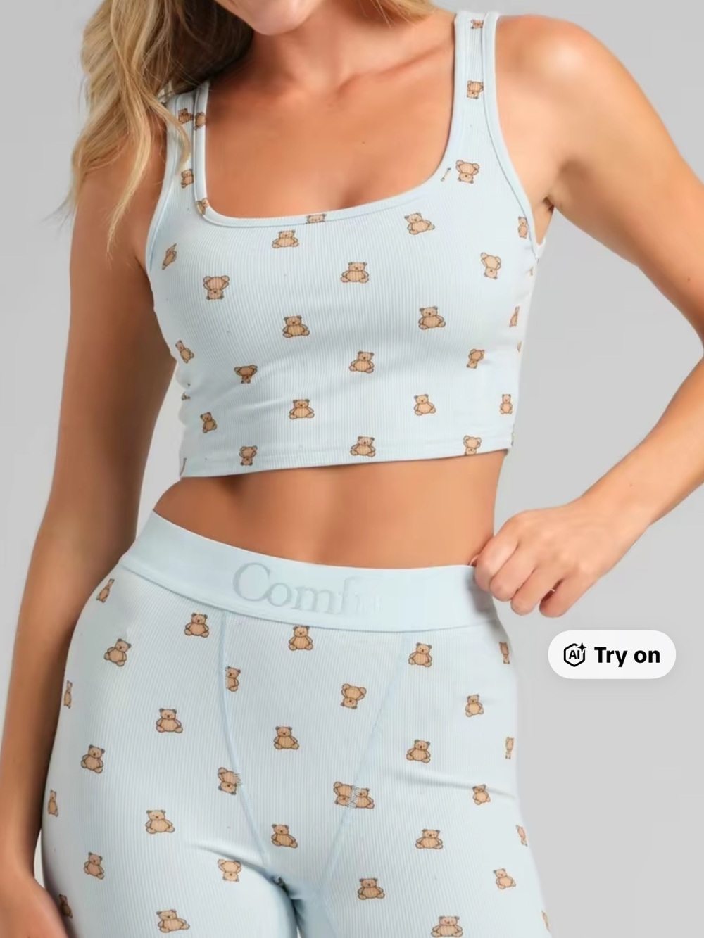 Comfrt sky teddy pajama set